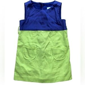 Milly Minis | Milly Minis Girls Purple Neon Yellow Colorblock sleeveless dress